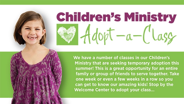Children's Ministry Adopt-A-Class